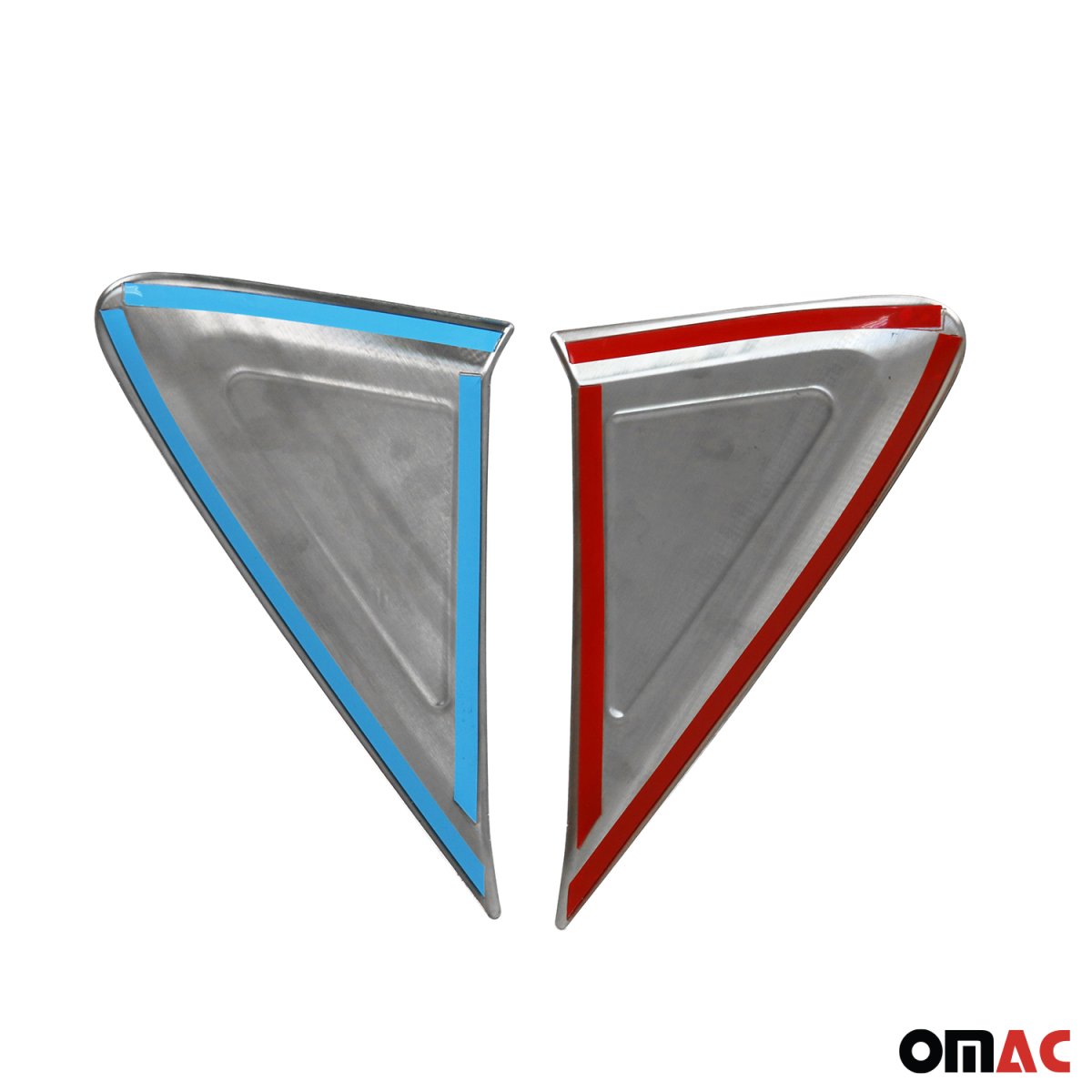 Mercedes Sprinter Window Quarter Trim - Omac - S.Steel - Gloss Silver - 2019-2025